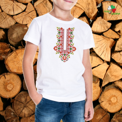 Детска тениска с фолклорни мотиви