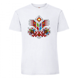 Мъжка бяла тениска- Дървото на живота