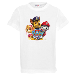Бяла детска тениска- Пес Патрул