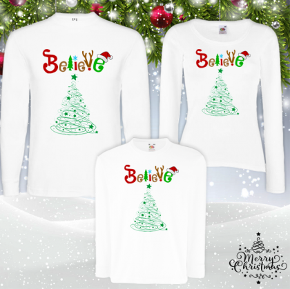 Забавен коледен комплект- Believe