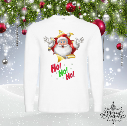 Мъжка коледна блуза- Ho Ho Ho