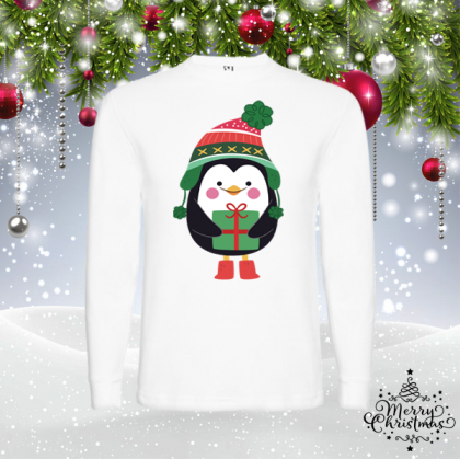 Мъжка коледна блуза - Пингвин