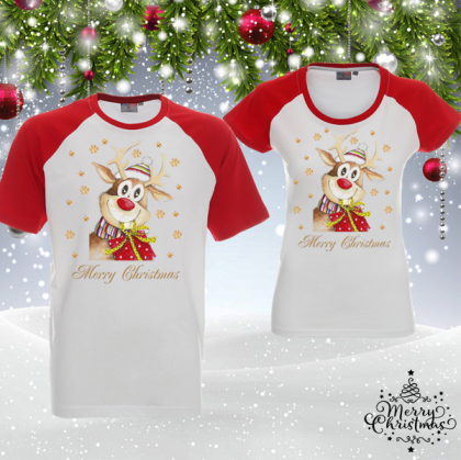 Комплект коледни тениски-  Merry Christmas