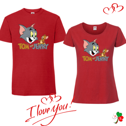 Комплект цветни тениски- Tom and Jerry