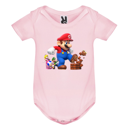 Цветно бебешко боди- Супер Марио