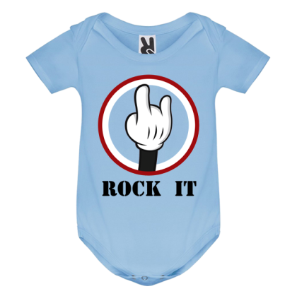 Цветно бебешко боди- Rock it