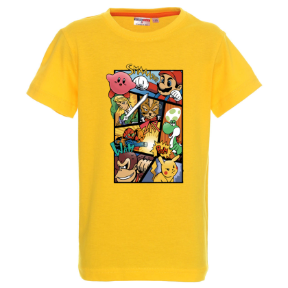 Цветна детска тениска- Супер Марио