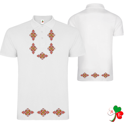 Мъжка бяла  тениска - Лазарки