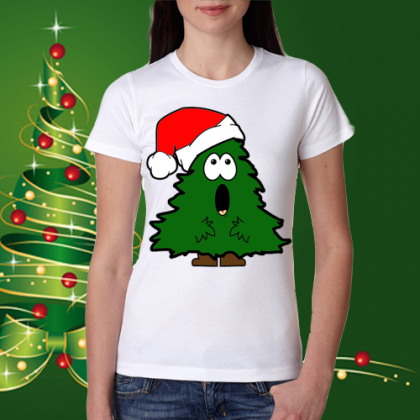 Дамска коледна тениска