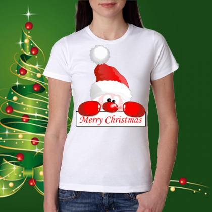 Дамска коледна тениска