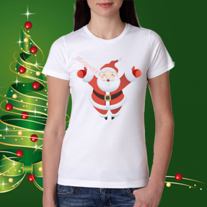 Дамска коледна тениска