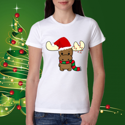 Дамска коледна тениска