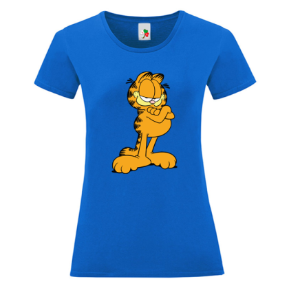 Цветна дамска тениска- Гарфилд