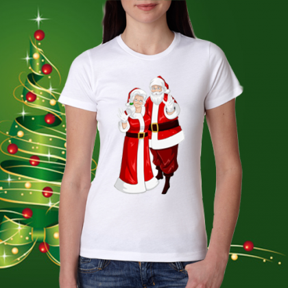 Дамска коледна тениска
