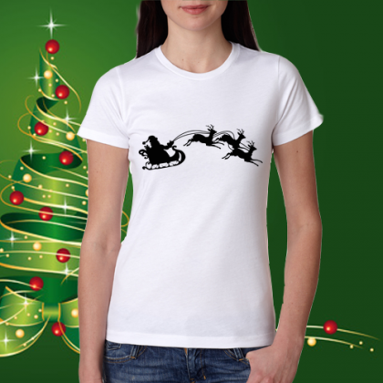 Дамска коледна тениска