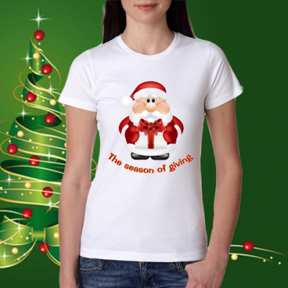 Дамска коледна тениска