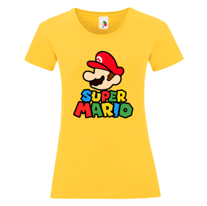 Цветна дамска тениска- Супер Марио