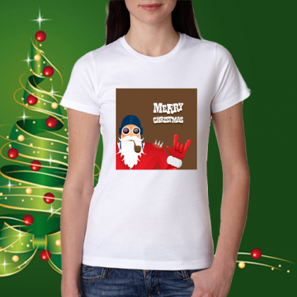 Дамска коледна тениска