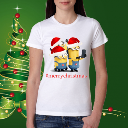 Дамска коледна тениска