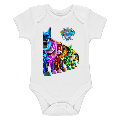 Бяло бебешко боди- Пес Патрул