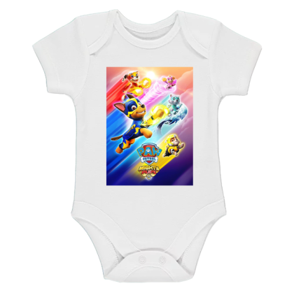 Бяло бебешко боди- Пес Патрул