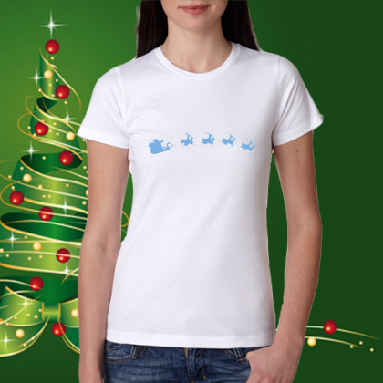Дамска коледна тениска