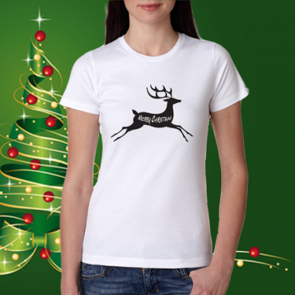 Дамска коледна тениска