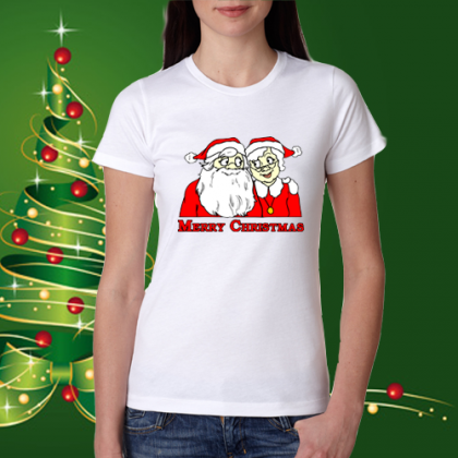 Дамска коледна тениска