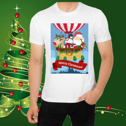 Мъжка коледна тениска