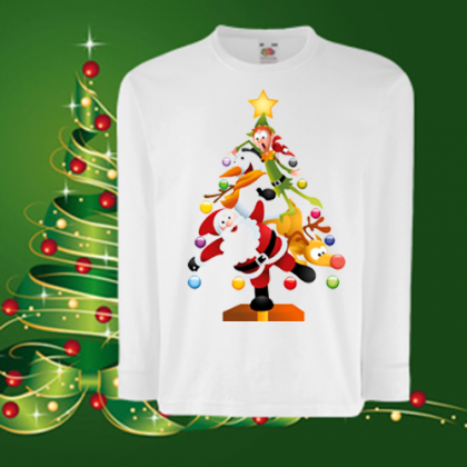 Детска коледна блуза Елха