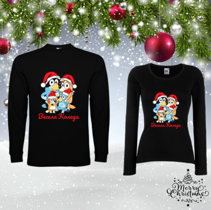 Комплект коледни блузи- Блуи