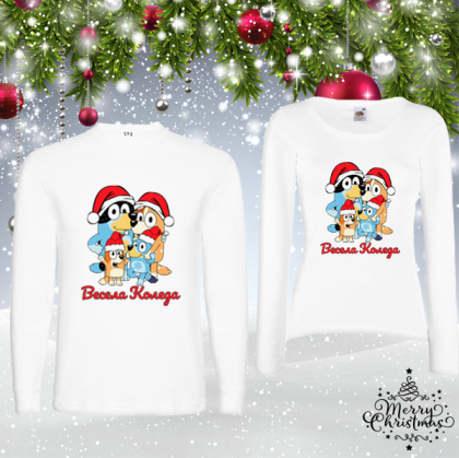 Комплект коледни блузи- Блуи