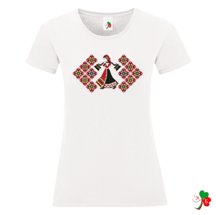 Дамска бяла  тениска - Девойчето и дванадесетте месеца