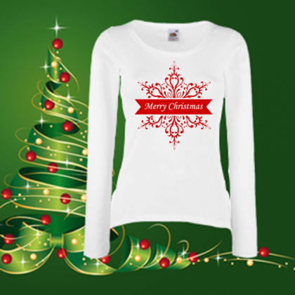 Дамска коледна блуза