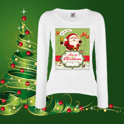 Дамска коледна блуза