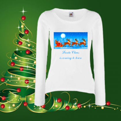 Дамска коледна блуза