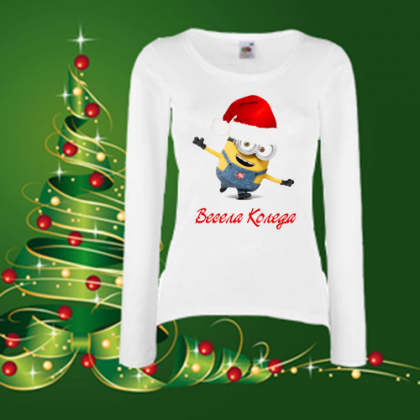 Дамска коледна блуза