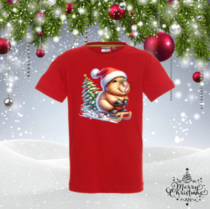 Детска коледна тениска - Капибара