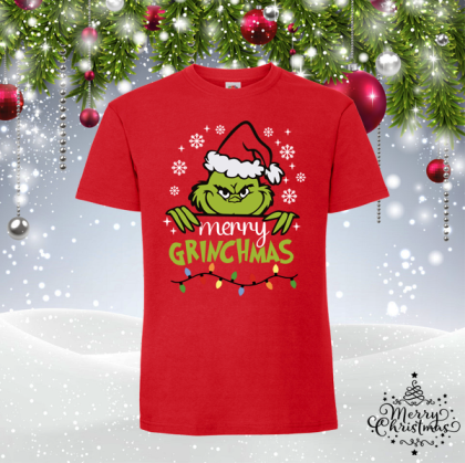 Забавна коледна тениска- Гринч
