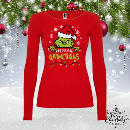 Забавна коледна блуза-  Гринч