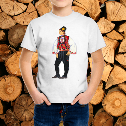 Детска тениска с народни мотиви.