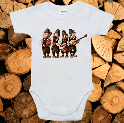 Бебешко боди  с народни мотиви.