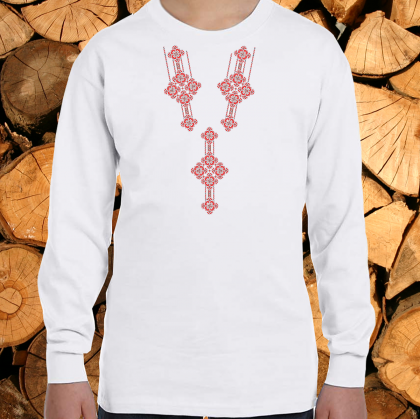 Детска  блуза с мотиви на шевици .