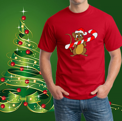 Коледна мъжка тениска