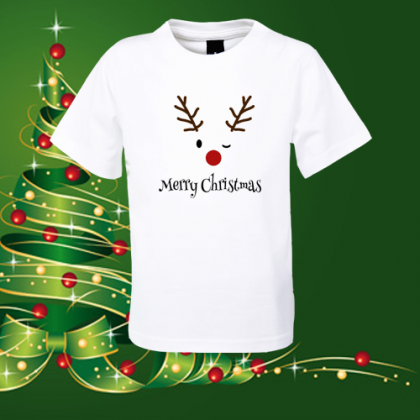 Детска коледна тениска Елен