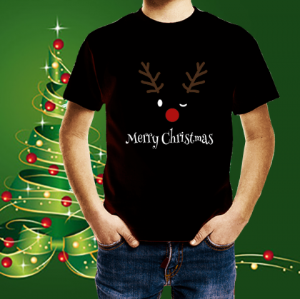 Детска коледна тениска Елен