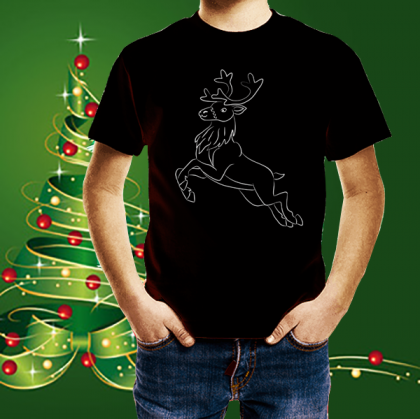 Детска коледна тениска Елен