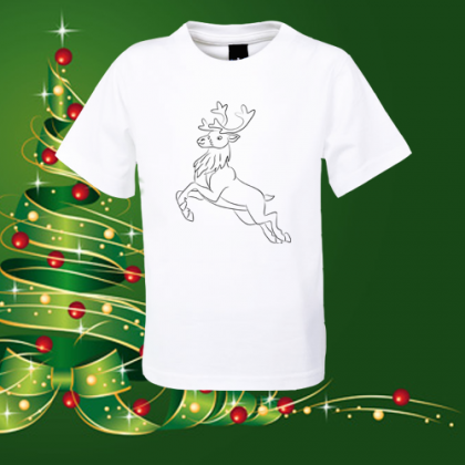 Детска коледна тениска Елен