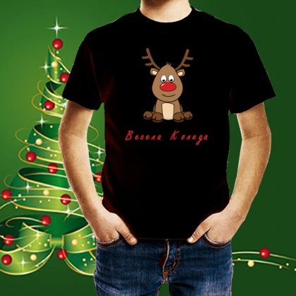 Детска коледна тениска Елен