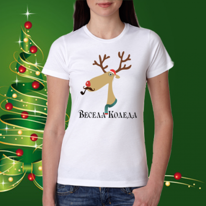 Коледна забавна тениска